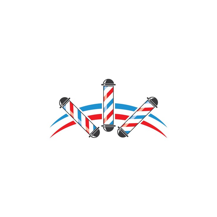 ícone de vetor de logotipo de barbearia