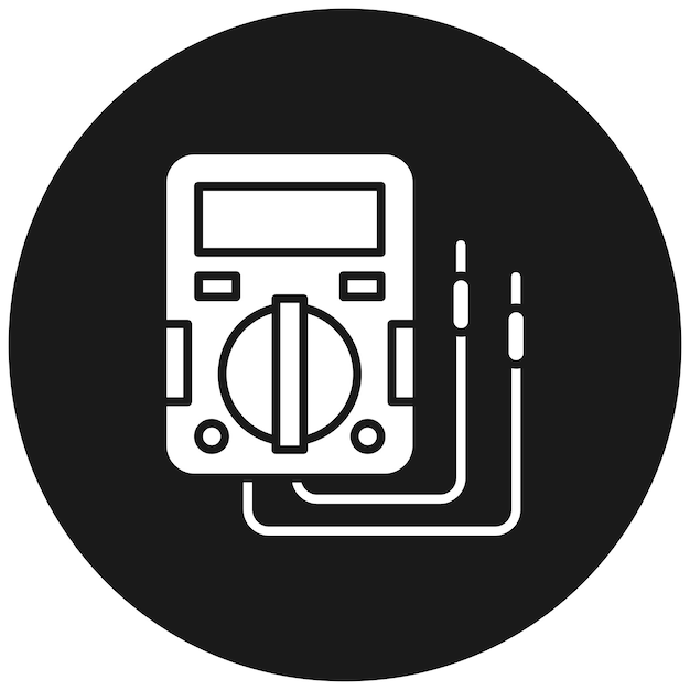 Ícone de vetor de máquina de teste pode ser usado para o conjunto de ícones de ferramentas de eletricista