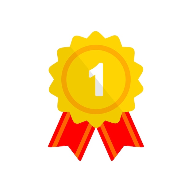 ícone de vetor de medalha de prêmio