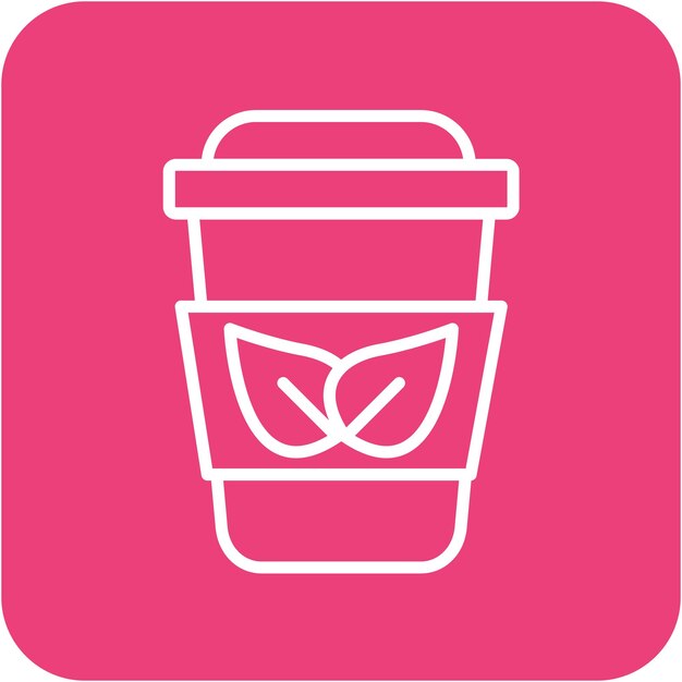 Ícone de vetor de menta de café Pode ser usado para o conjunto de ícones da Coffee Shop