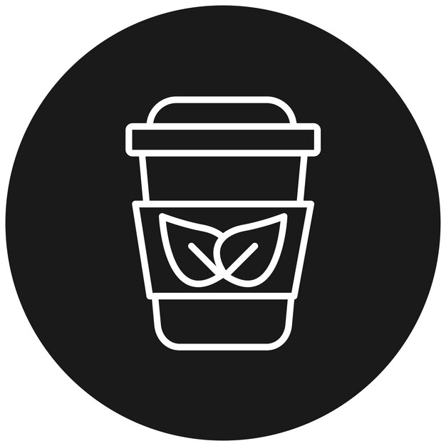 Ícone de vetor de menta de café Pode ser usado para o conjunto de ícones da Coffee Shop