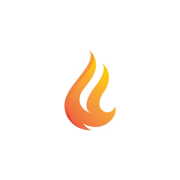 Vetor Ícone de vetor de modelo de logotipo de chama de fogo logotipo de gás e energia de petróleo