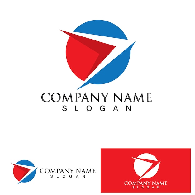 Ícone de vetor de modelo de logotipo de finanças mais rápido