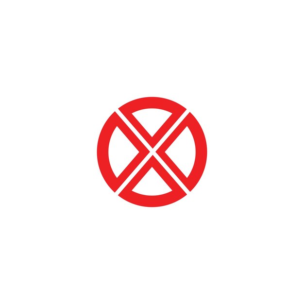 Vetor Ícone de vetor de modelo de logotipo de letra x