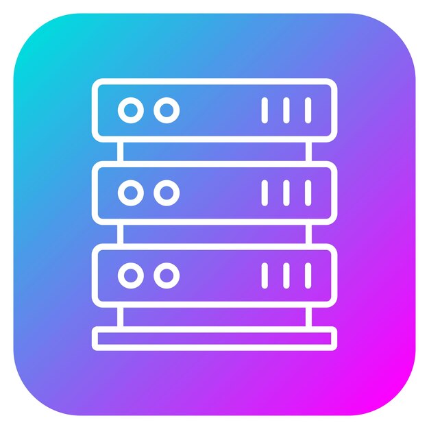 Vetor Ícone de vetor de servidor pode ser usado para computador e hardware iconset
