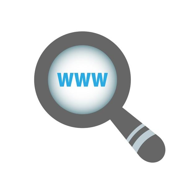 ícone de vetor de site e pesquisa