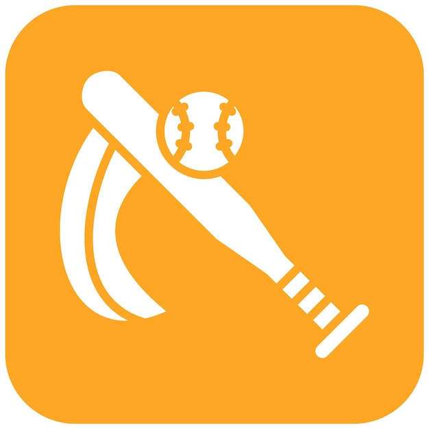 Vetor Ícone de vetor de taco de beisebol pode ser usado para outdoor fun iconset