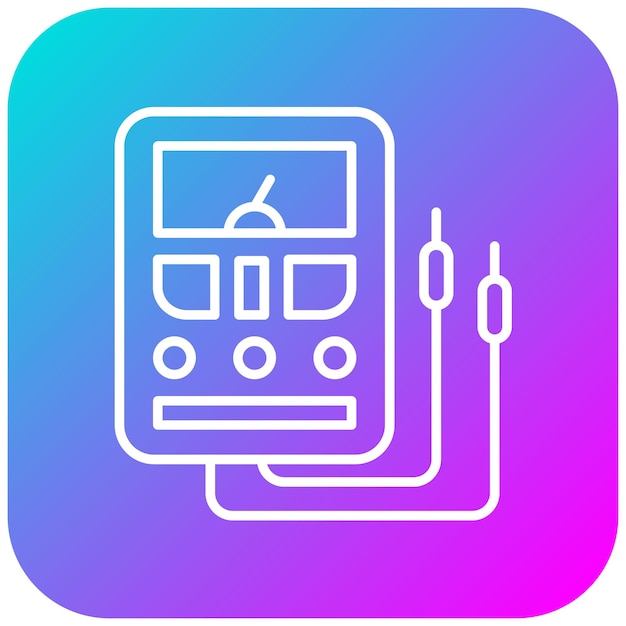 Vetor Ícone de vetor multimétrico pode ser usado para o conjunto de ícones de ferramentas de eletricista
