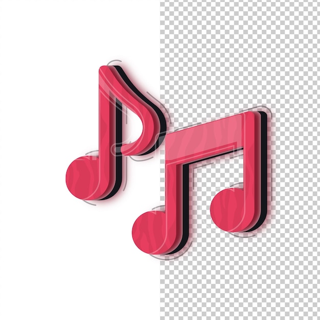 Ícone de vídeo de efeito de vidro vermelho 3D com fundo editável