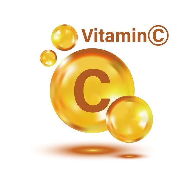 Vetor Ícone de vitamina c em estilo plano ilustração vetorial de cápsula de pílula em fundo branco isolado