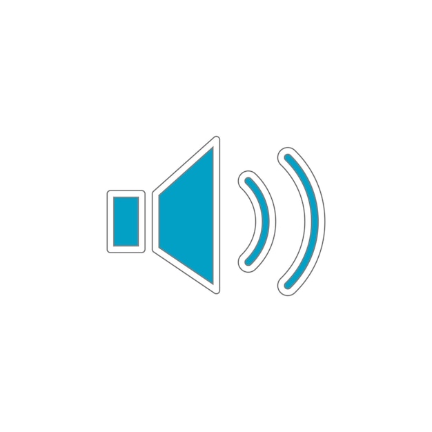 Ícone de volume vetorial símbolo ilustração alto-falante áudio
