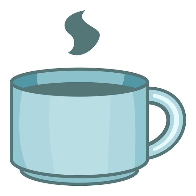 Ícone de xícara de café ilustração dos desenhos animados do ícone vetor de xícara de café para web