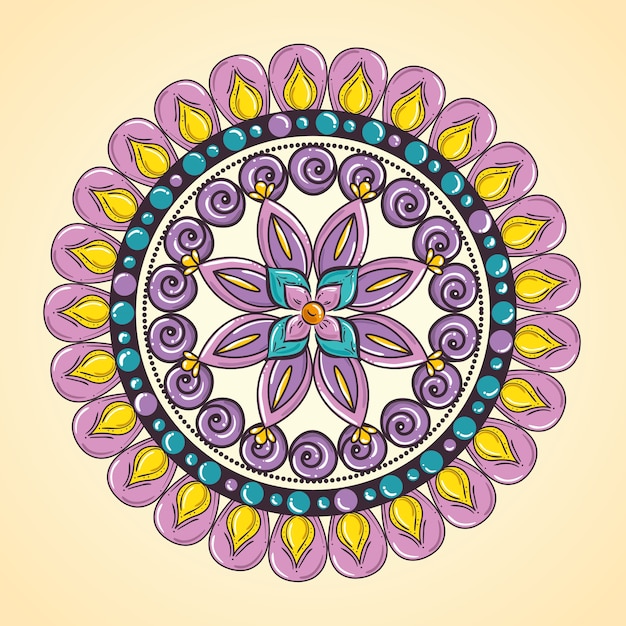 Vetor Ícone decorativo mandala