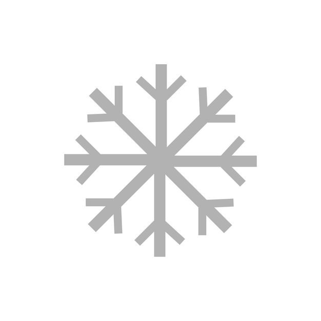 Ícone desenhado à mão de floco de neve de inverno isolado na ilustração vetorial de fundo branco ilustração vetorial de elemento de cultura étnica do norte