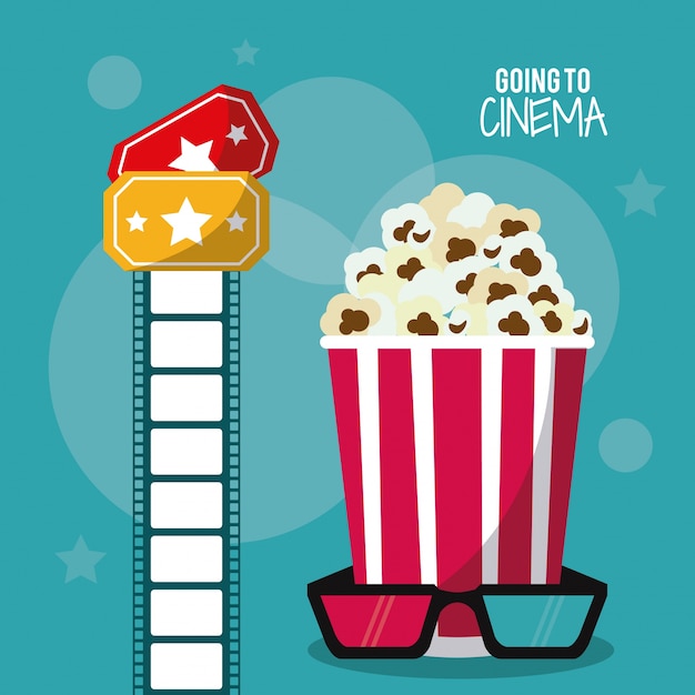 Ícone do cinema cinematográfico