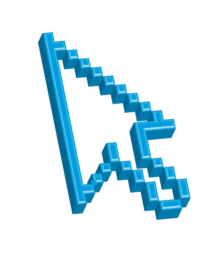 Vetor ícone do cursor sobre o fundo branco, ilustração vetorial