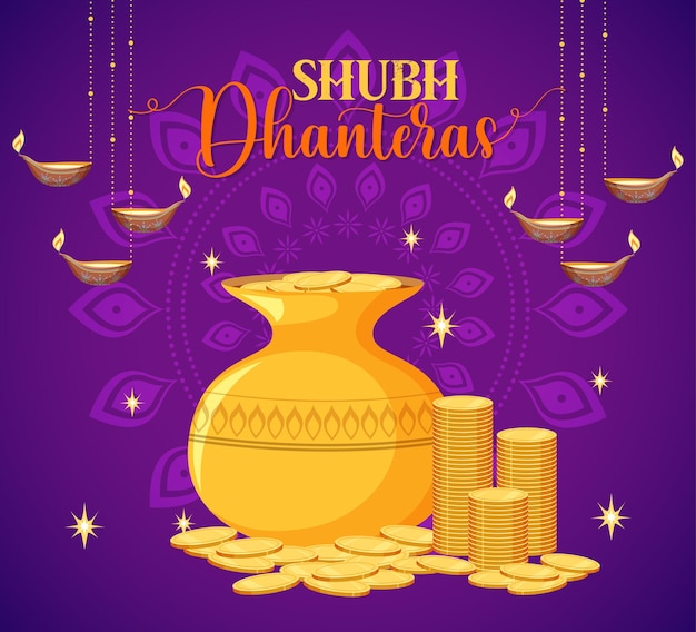 Ícone do dia hindu shubh dhanteras