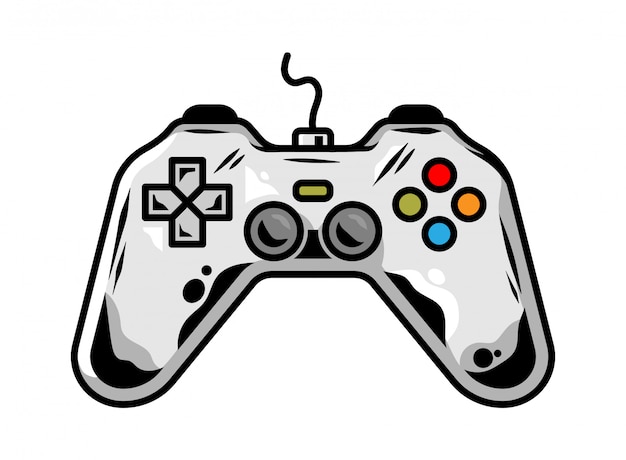 Ícone do gamepad para jogar arcade videogame para jogador design personalizado