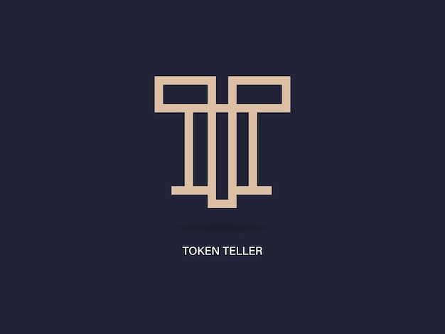 Vetor Ícone do logotipo da palavra tt