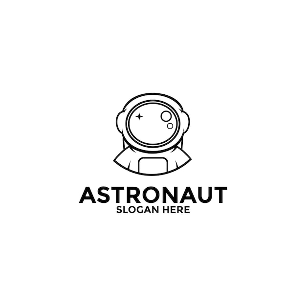 Vetor Ícone do logotipo vetorial do astronauta ilustração modelo de design do logotipo do astronauta ou do espaço