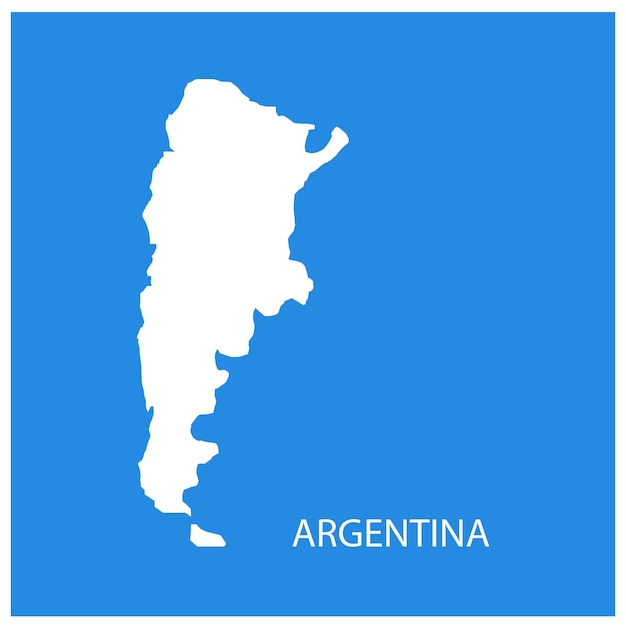 Vetor Ícone do mapa da argentina