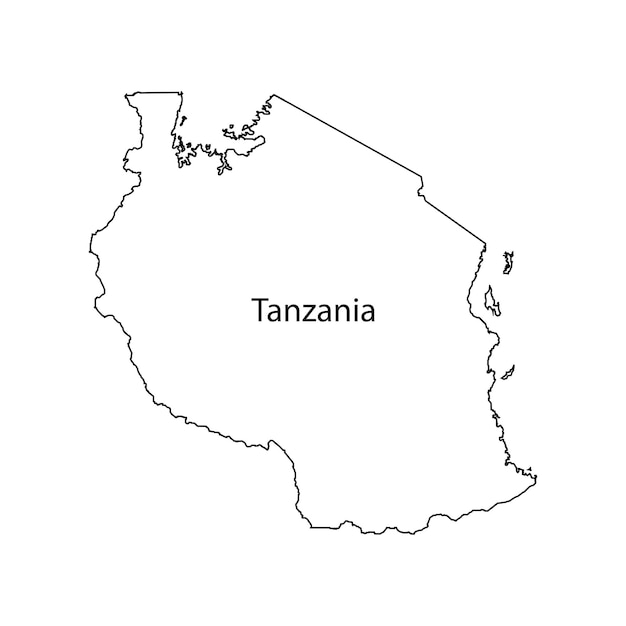 Ícone do mapa da tanzânia