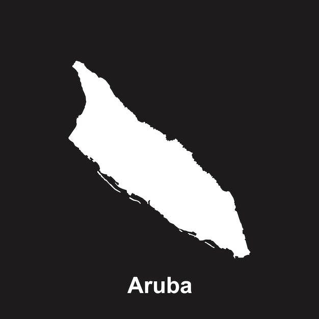 Vetor Ícone do mapa de aruba