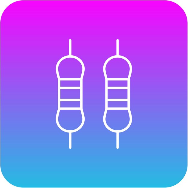 Vetor Ícone do resistor