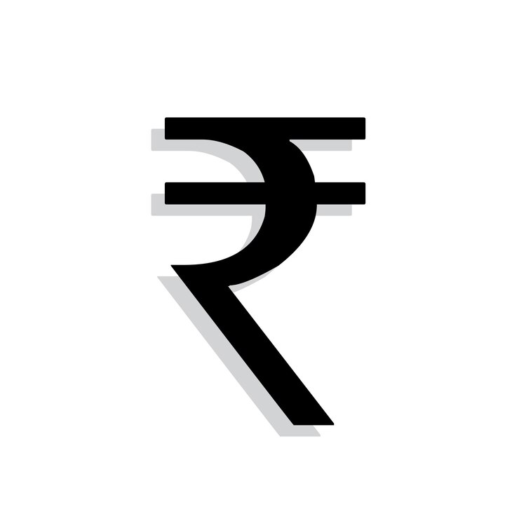 Vetor ícone do símbolo rupee