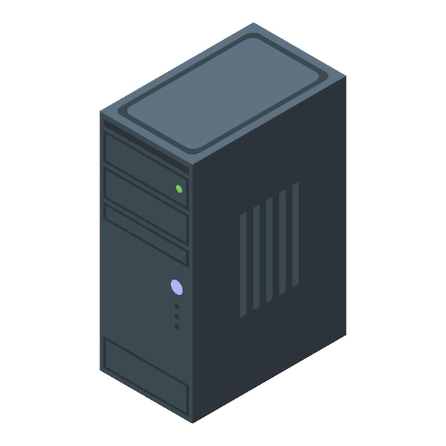 Ícone do sistema operacional desktop pc isométrico do ícone vetor do sistema operacional desktop pc para web design isolado em fundo branco