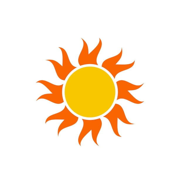 Ícone do sol feito pelo vetor de bandeira hindu