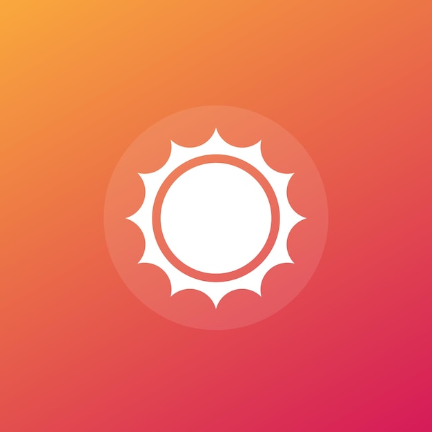 Vetor Ícone do sol logotipo do vetor solar