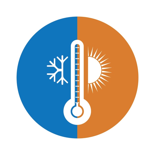 Vetor Ícone do termômetro de temperatura do tempo