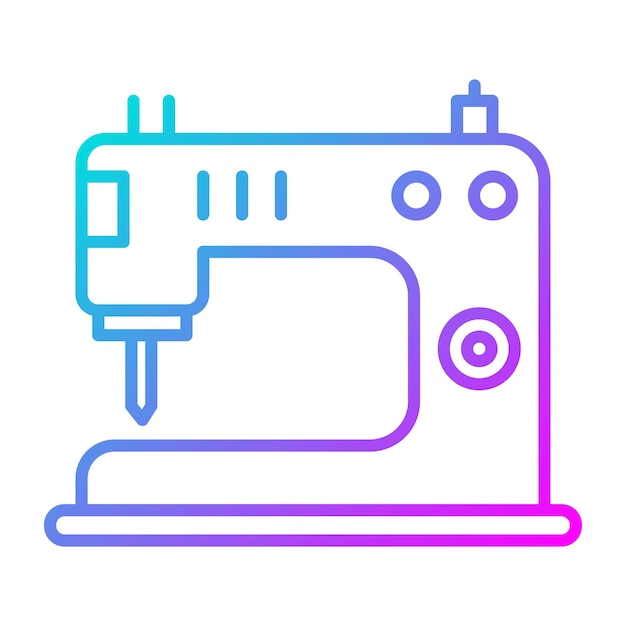 Vetor Ícone do vetor da máquina de costura pode ser usado para o conjunto de ícones de costura