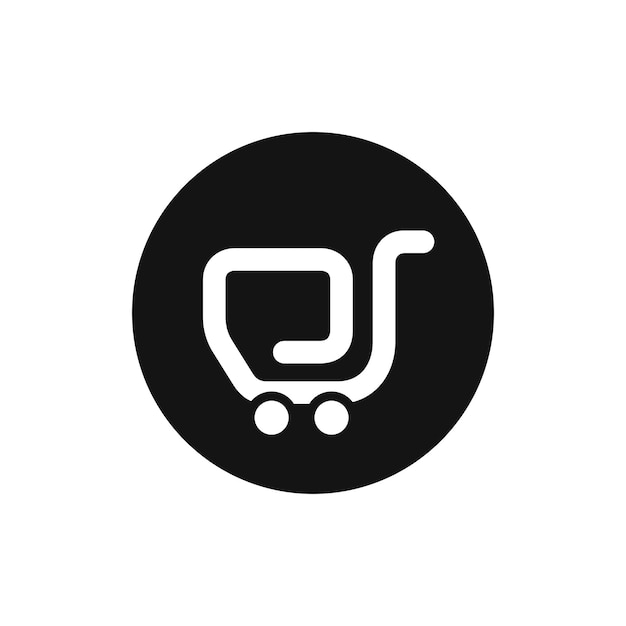 Ícone do vetor do carrinho de compras