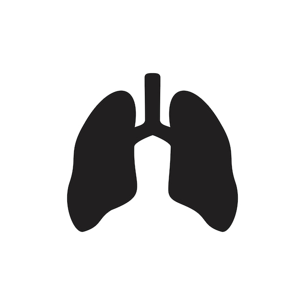 ícone do vetor pulmonar Ilustração de design médico e de saúde