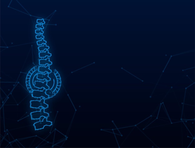 Ícone gráfico humano da coluna plexo. anatomia humana. ilustração vetorial de estoque