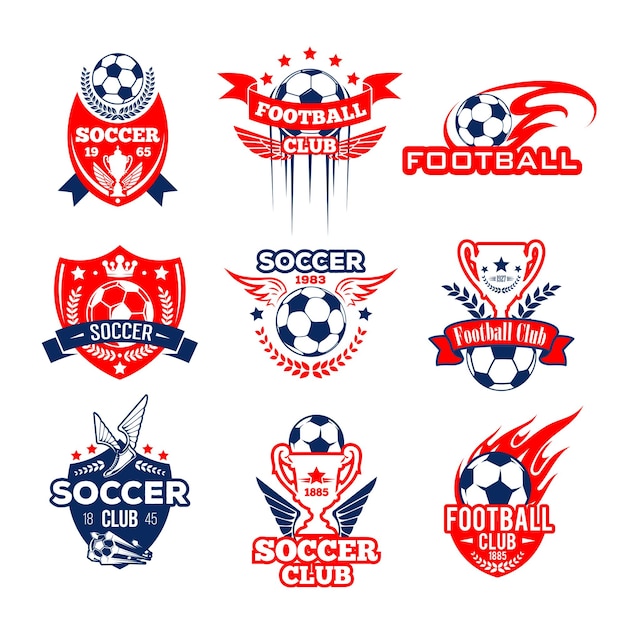 Ícone heráldico do clube desportivo de futebol com bola de futebol