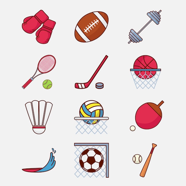 Ícone ilustração esportiva símbolo moderno