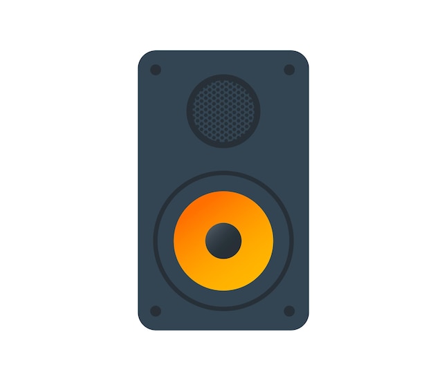 Ícone isolado de vetor de alto-falante. Ilustração de emojis. Emoticon de vetor de alto-falante