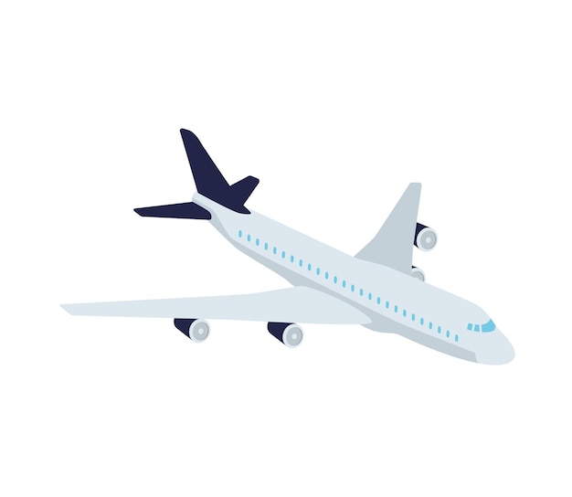 Vetor Ícone isolado de vetor de avião. ilustração de emojis. emoticon de vetor de avião
