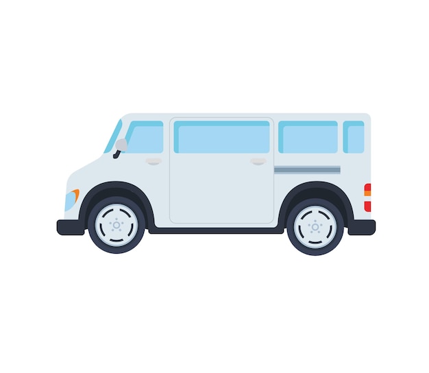 Ícone isolado de vetor de minivan. ilustração de emojis. emoticon de vetor de van