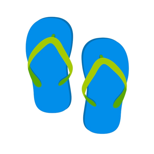 Ícone isolado do vetor flip-flop. ilustração de emojis. emoticon de vetor de flip-flop