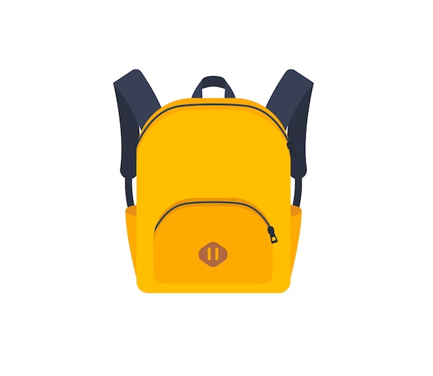 Ícone isolado do vetor mochila. ilustração de emojis. emoticon de vetor de mochila escolar