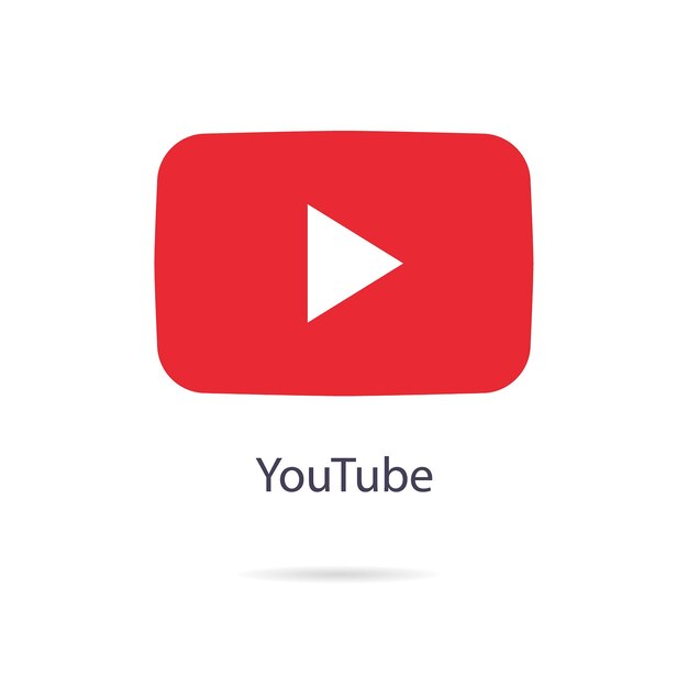 Vetor Ícone logotipo do youtube