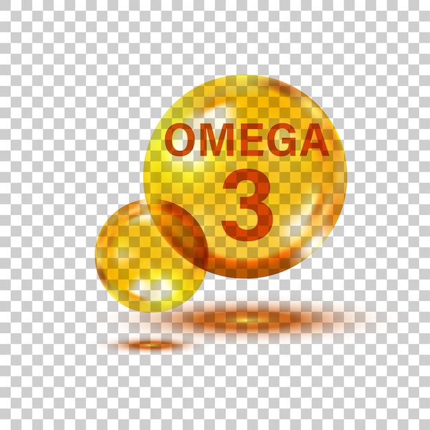 Ícone Omega 3 em estilo plano Ilustração vetorial de cápsula de pílula em fundo branco isolado Conceito de negócio de peixe de óleo