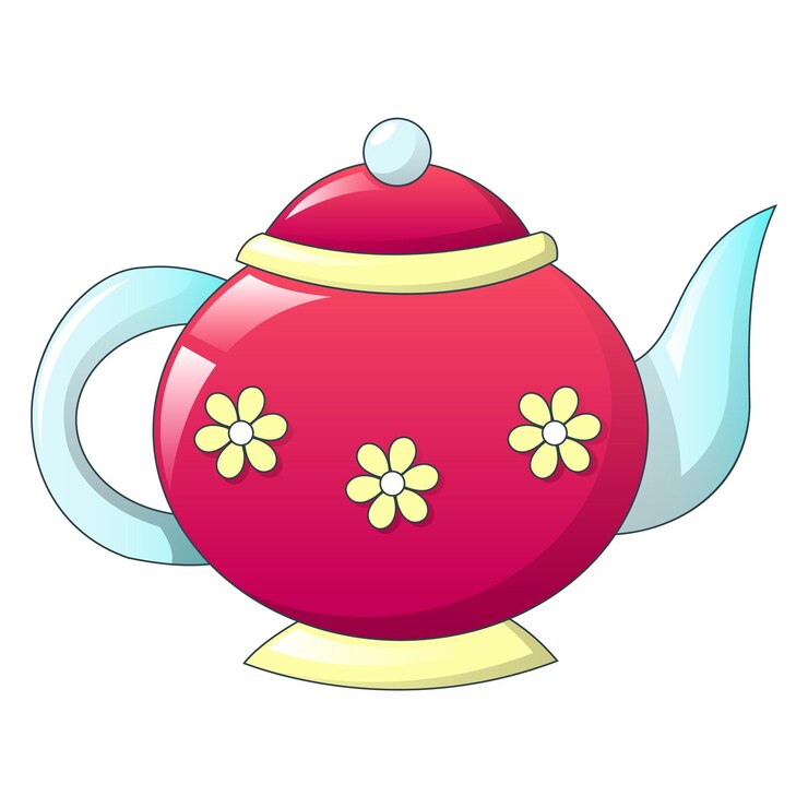 Vetor ícone retrô de bule de chá desenho animado de ícone vetorial retrô de bule de chá para web design isolado em fundo branco