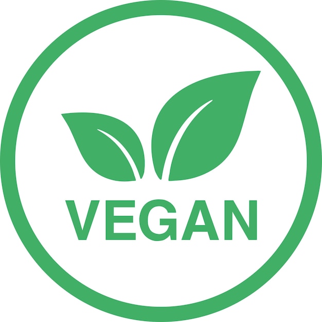 Vetor Ícone vegano