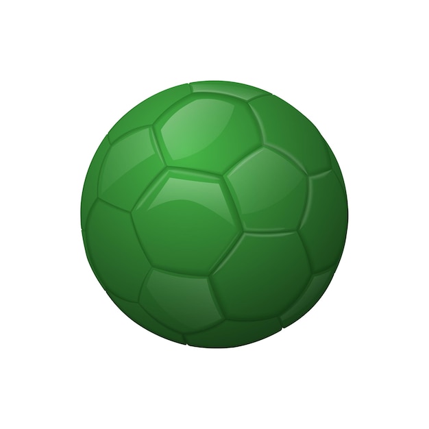 Vetor Ícone verde do equipamento do esporte da bola de futebol ou futebol