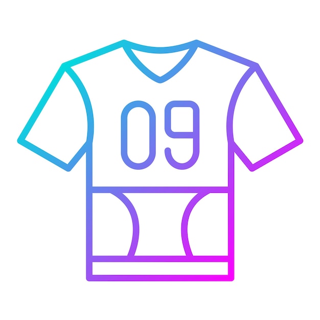 Vetor Ícone vetorial de camisa esportiva pode ser usado para o conjunto de ícones esportivos